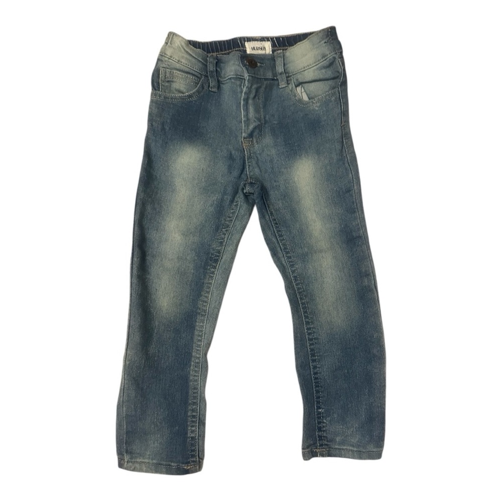 Hudson Jeans Blue Straight-Leg Classic Denim